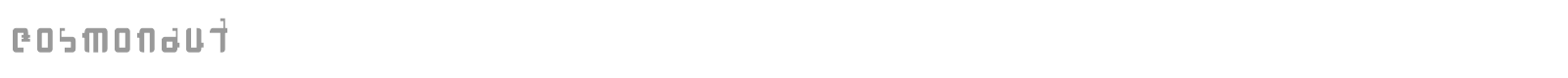 Cosmonaut font preview